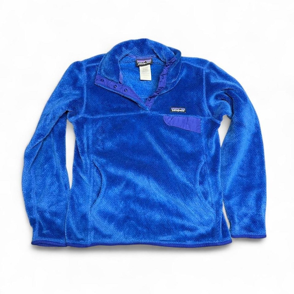 Patagonia Re-Tool Snap-T Pullover S Blue Fleece Jacket 25442